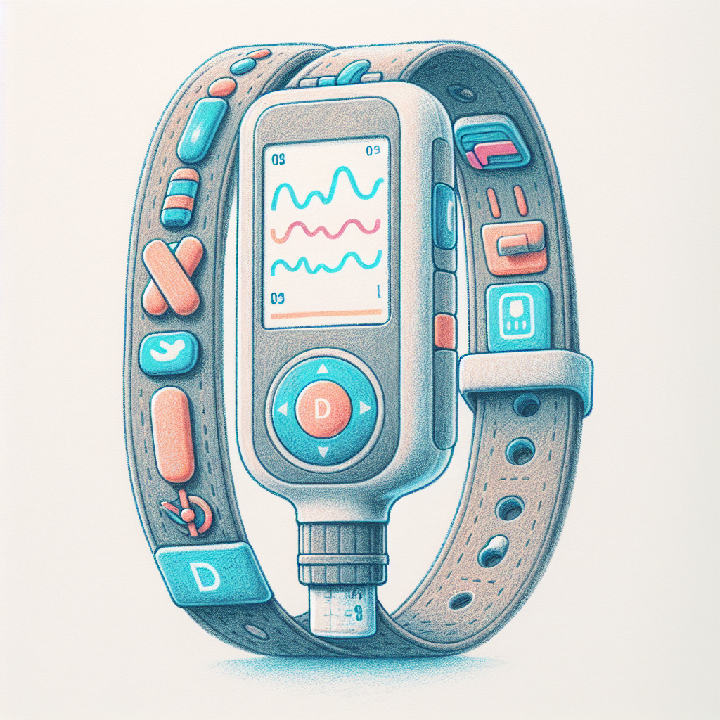 Pastelková ilustrace znázorňující téma: Diabetes