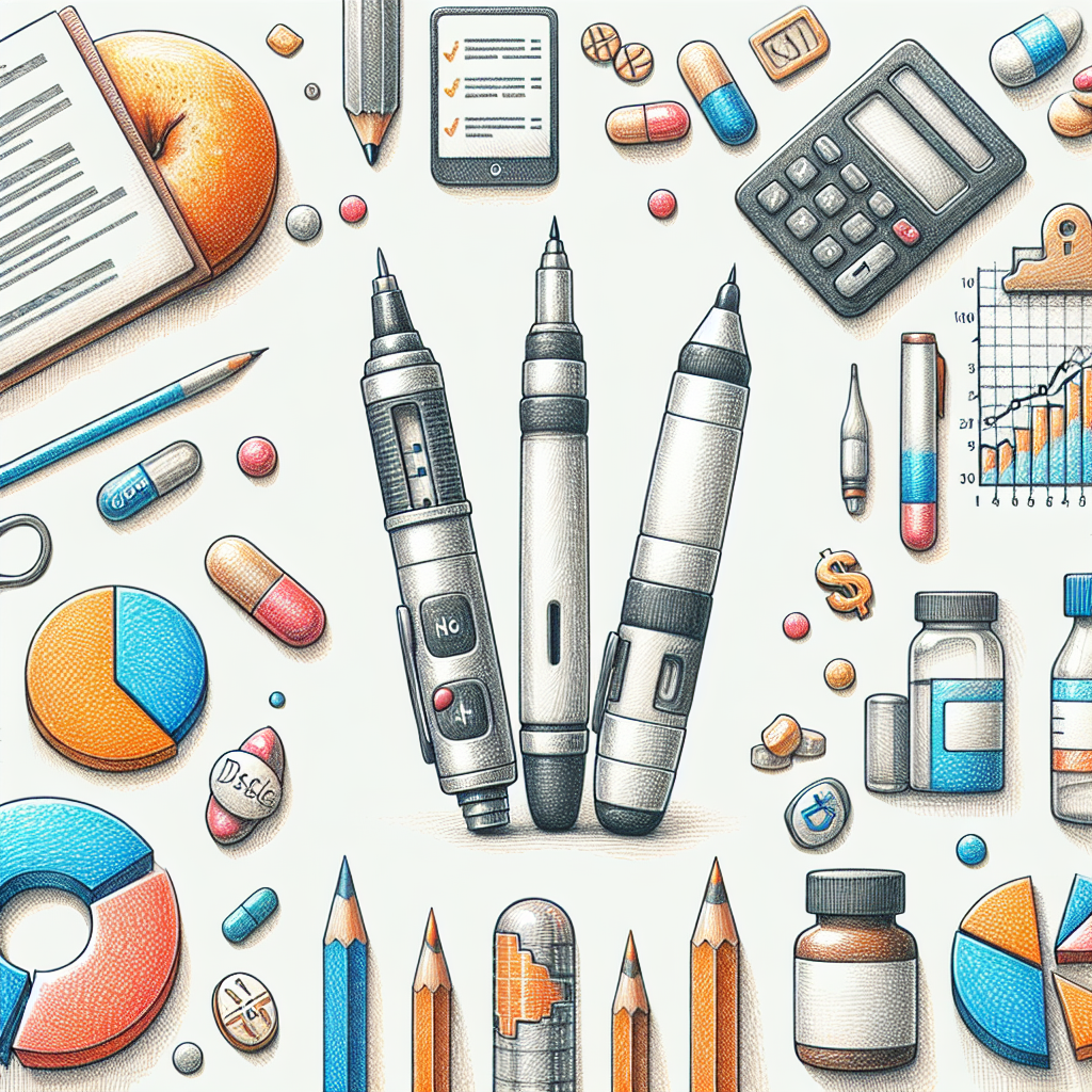 Pastelková ilustrace znázorňující téma: Diabetes