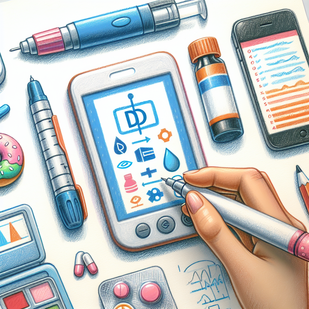 Pastelková ilustrace znázorňující téma: Diabetes a inzulín