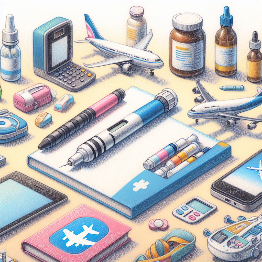 Pastelková ilustrace znázorňující téma: Diabetes