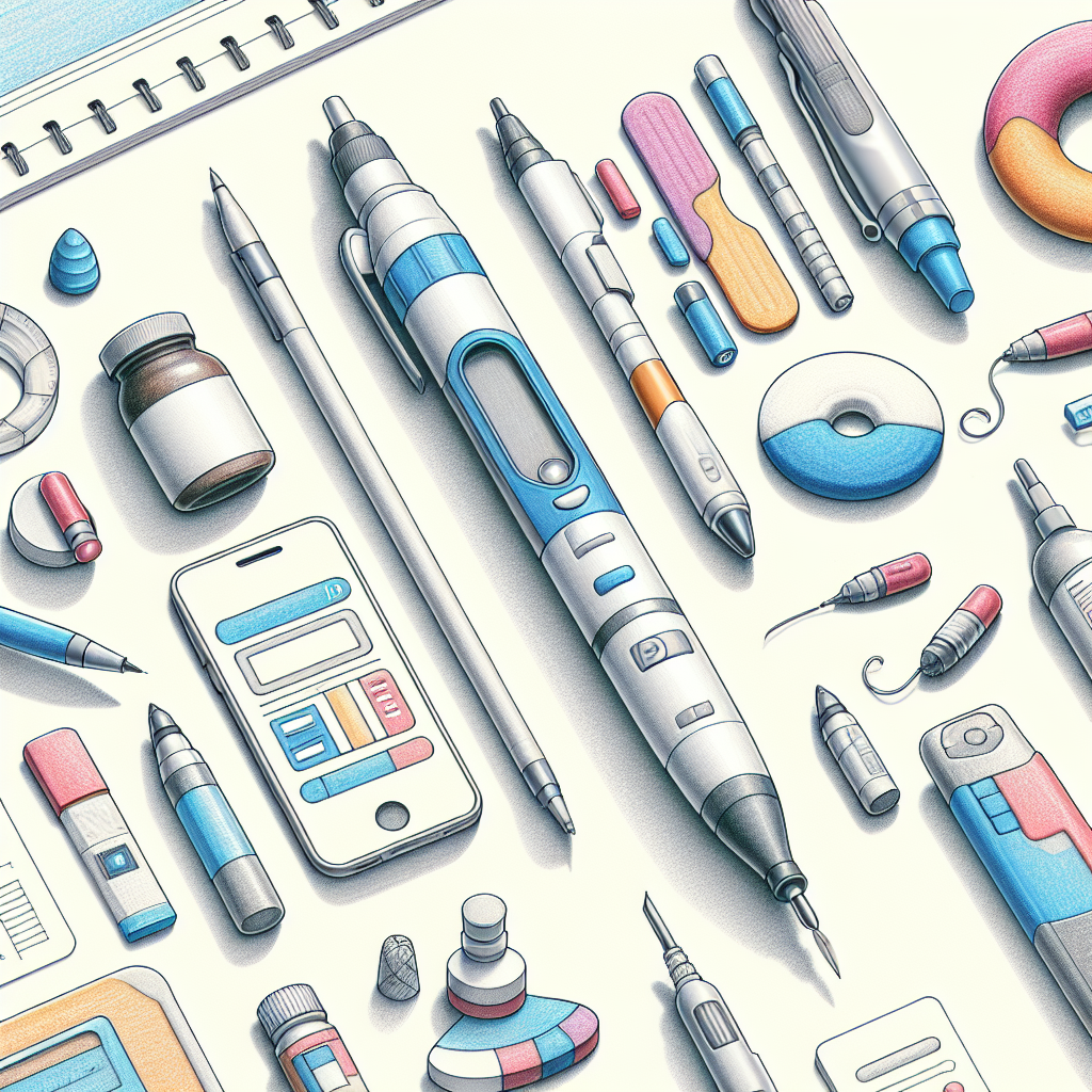 Pastelková ilustrace znázorňující téma: Diabetes