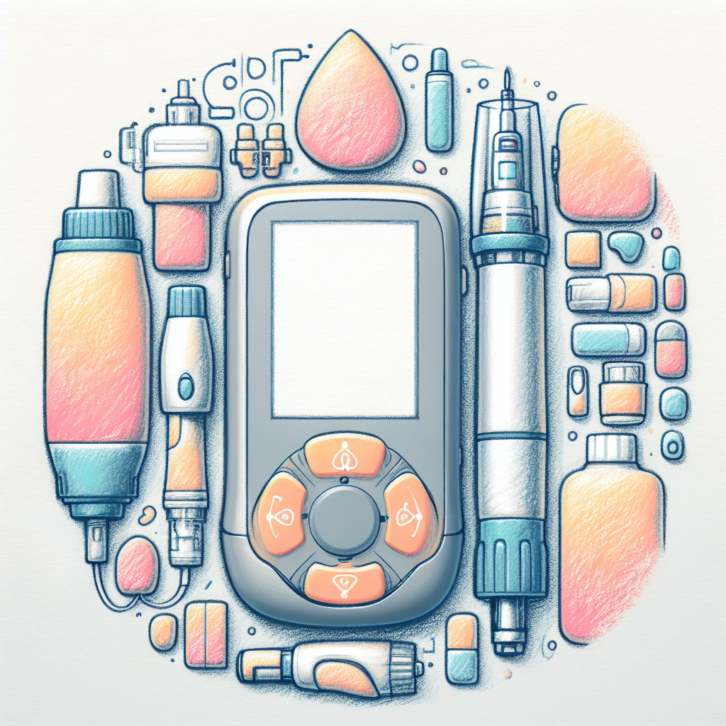 Pastelková ilustrace znázorňující téma: Cukrovka