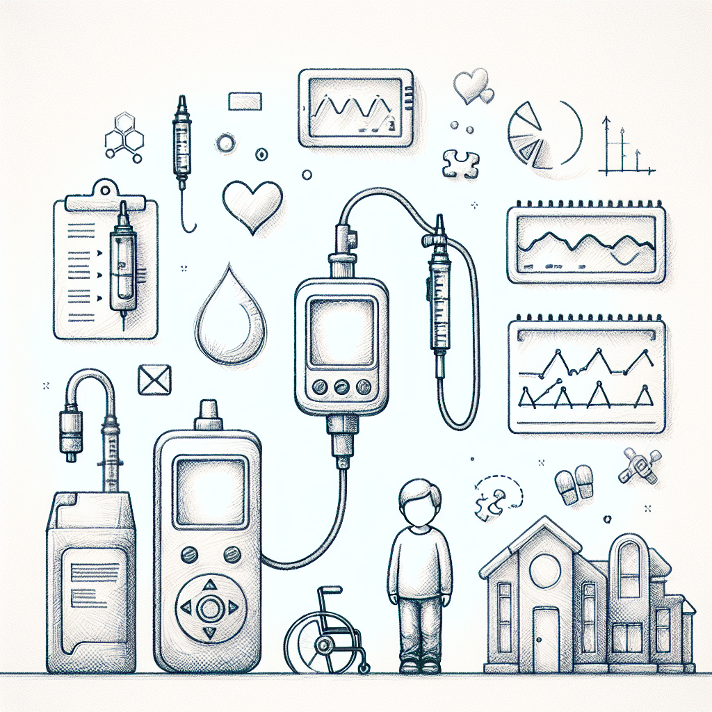 Pastelková ilustrace znázorňující téma: Diabetes u dětí