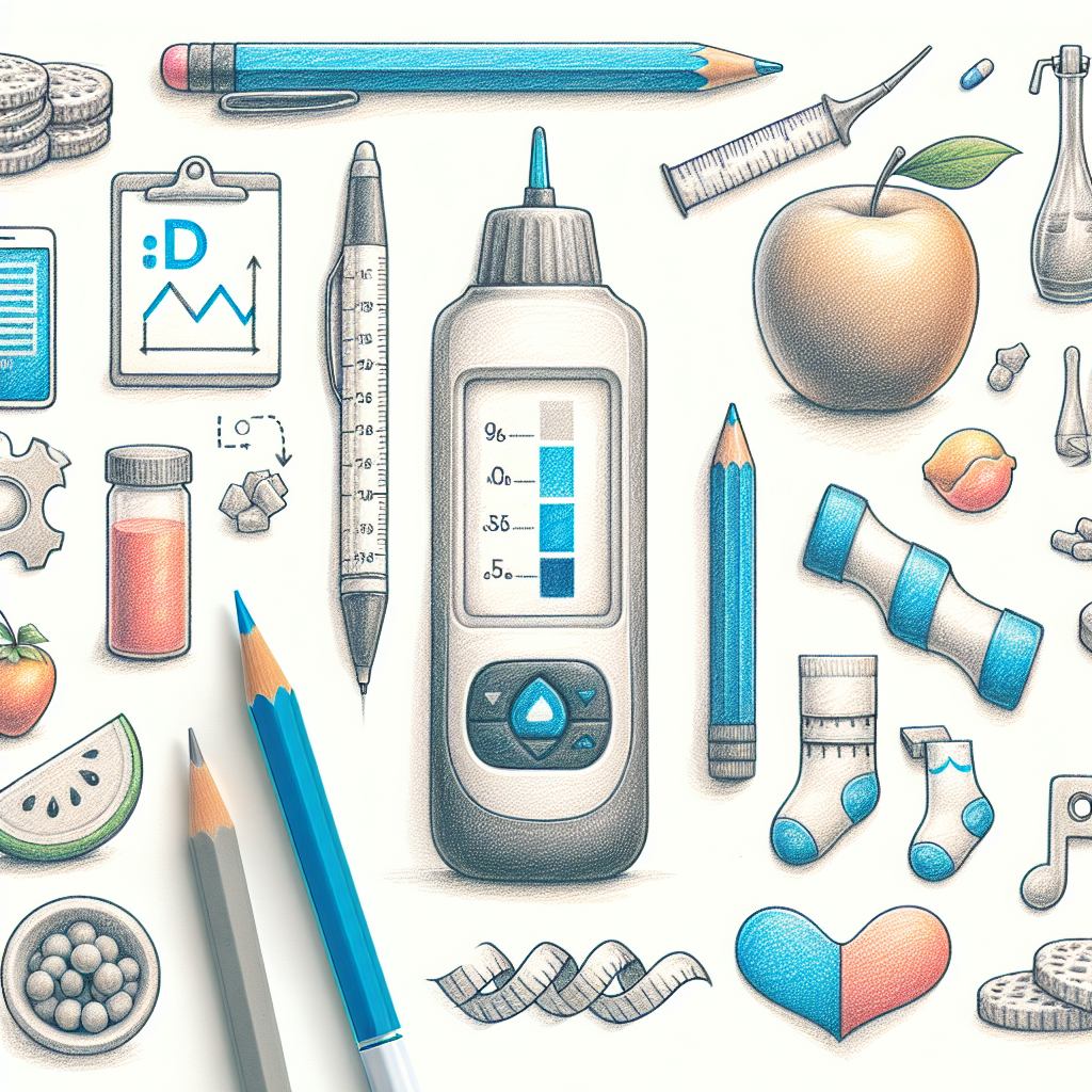 Pastelková ilustrace znázorňující téma: Inzulín a zdraví