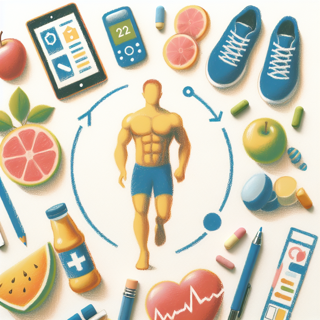 Pastelková ilustrace znázorňující téma: Zdraví