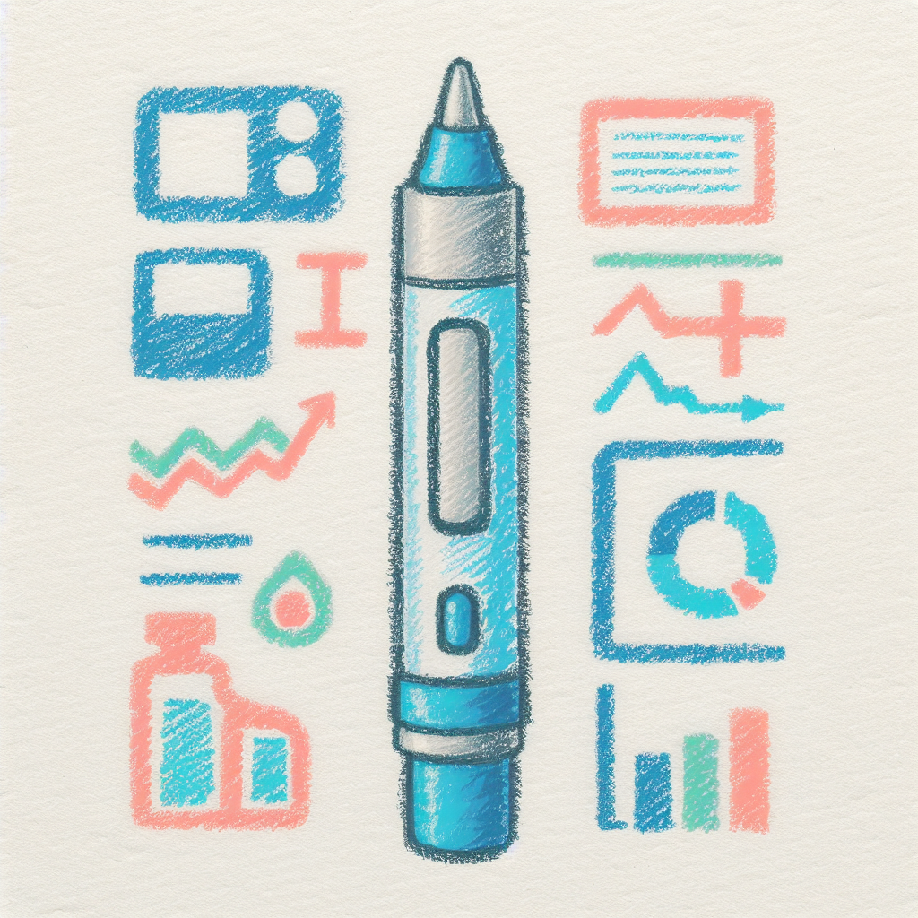 Pastelková ilustrace znázorňující téma: Diabetes