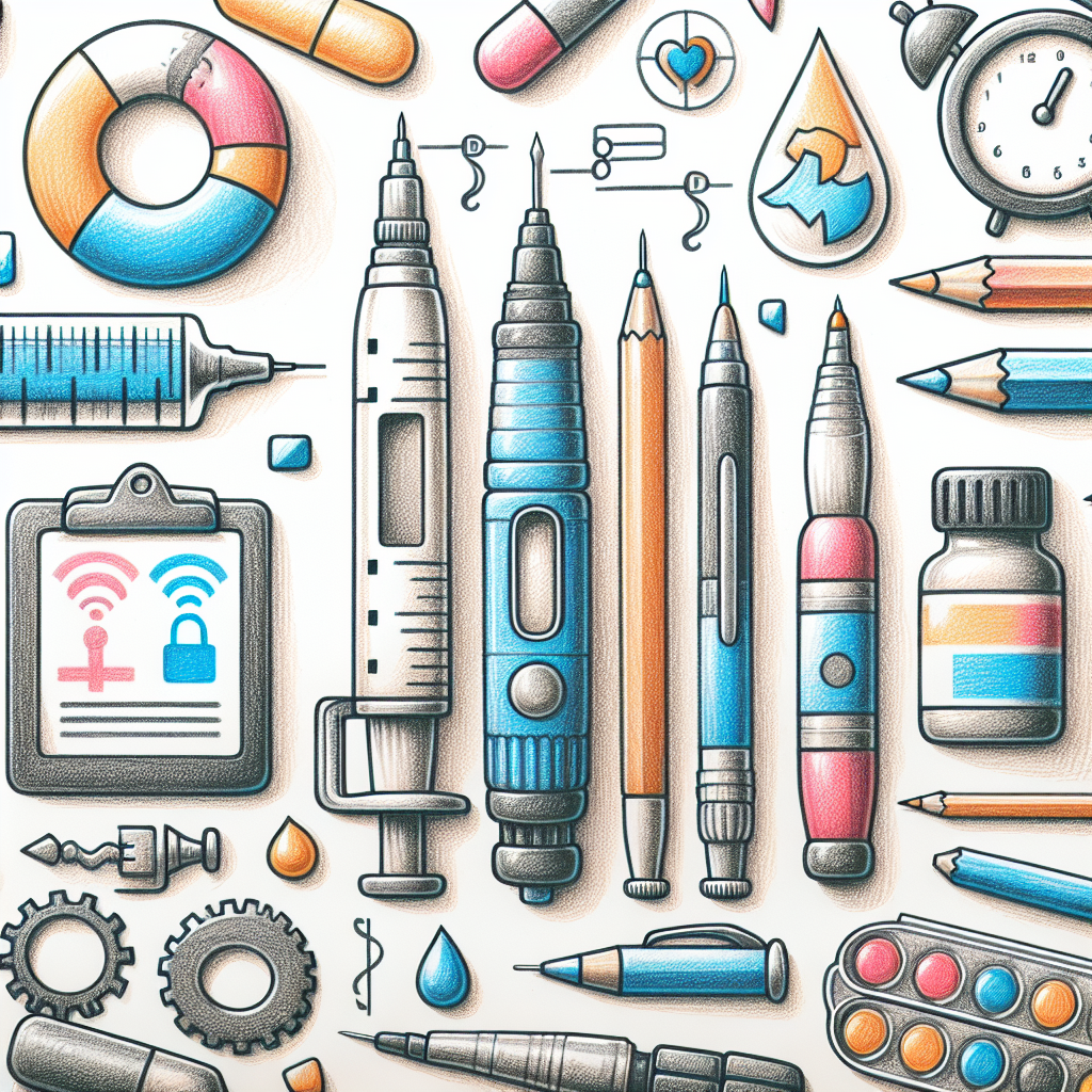 Pastelková ilustrace znázorňující téma: Diabetologie