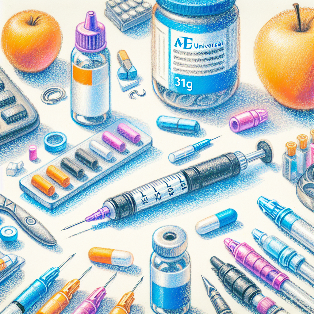 Pastelková ilustrace znázorňující téma: Inzulínová terapie