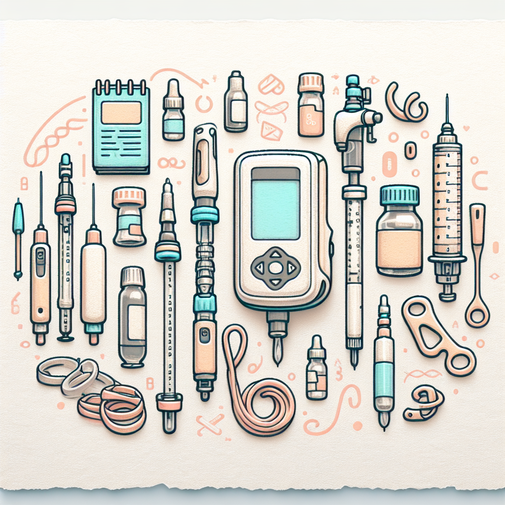 Pastelková ilustrace znázorňující téma: Diabetes