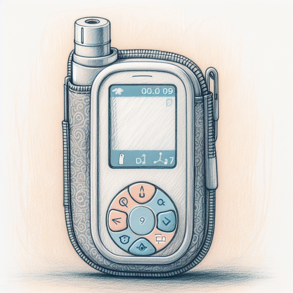 Pastelková ilustrace znázorňující téma: Diabetes a zdraví