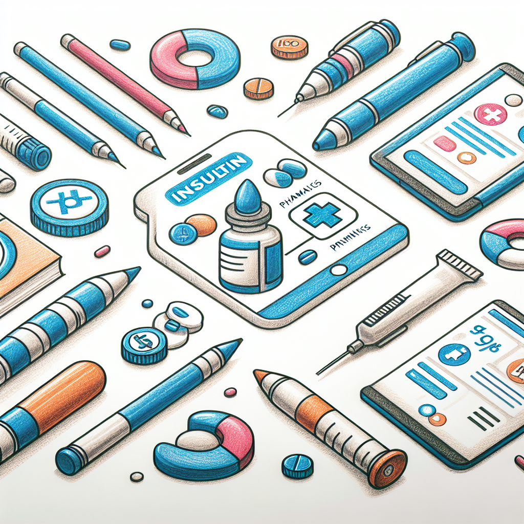 Pastelková ilustrace znázorňující téma: Diabetes a inzulín