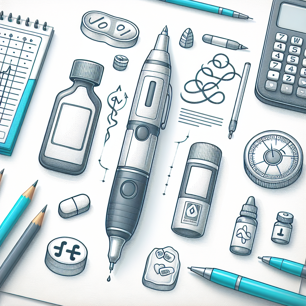 Pastelková ilustrace znázorňující téma: Diabetes