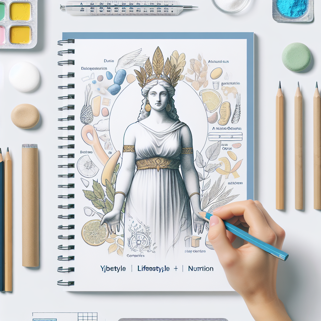 Pastelková ilustrace znázorňující téma: Cukrovka a výživa