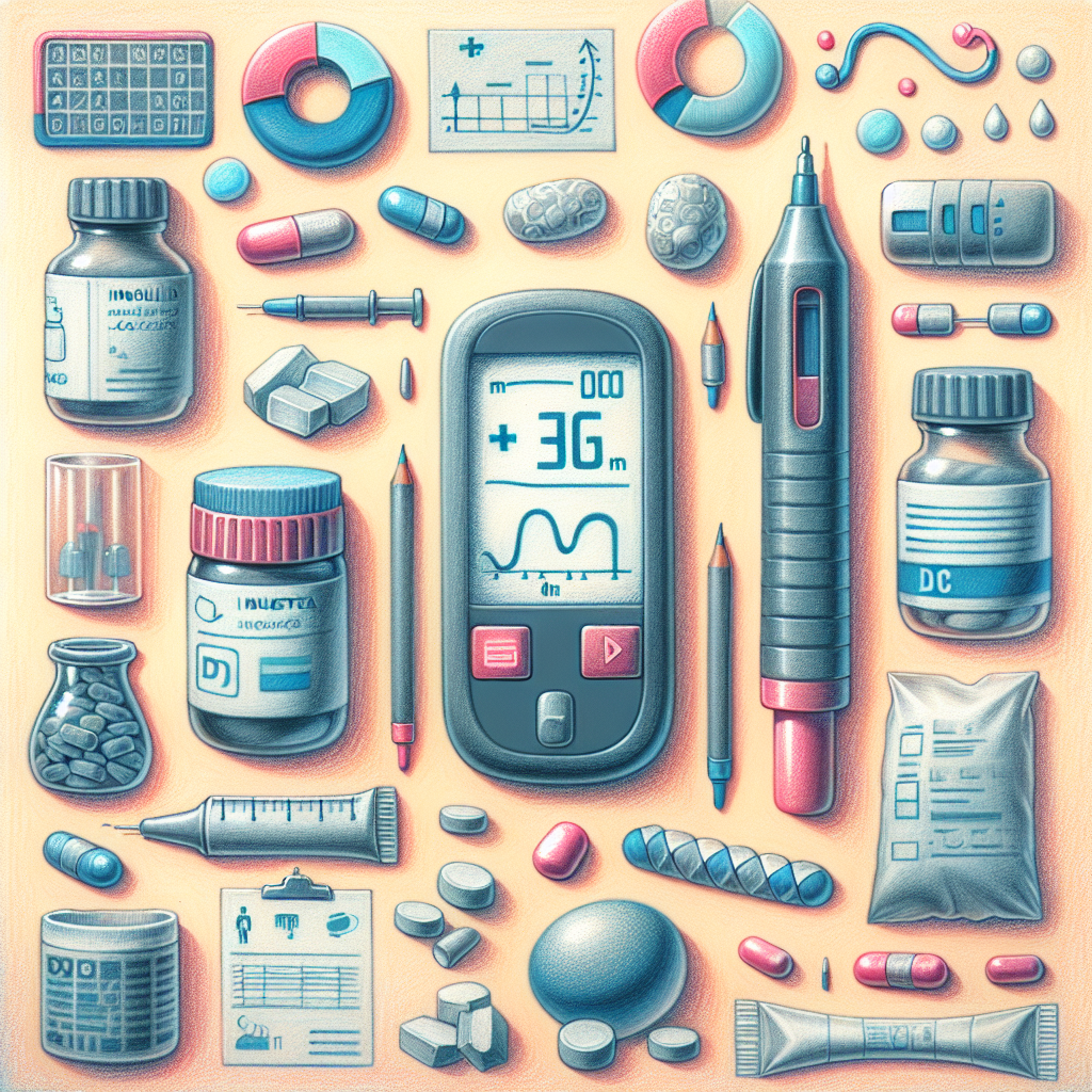 Pastelková ilustrace znázorňující téma: Cukrovka