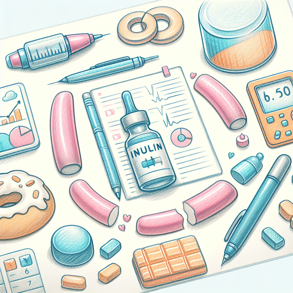 Pastelková ilustrace znázorňující téma: Diabetes