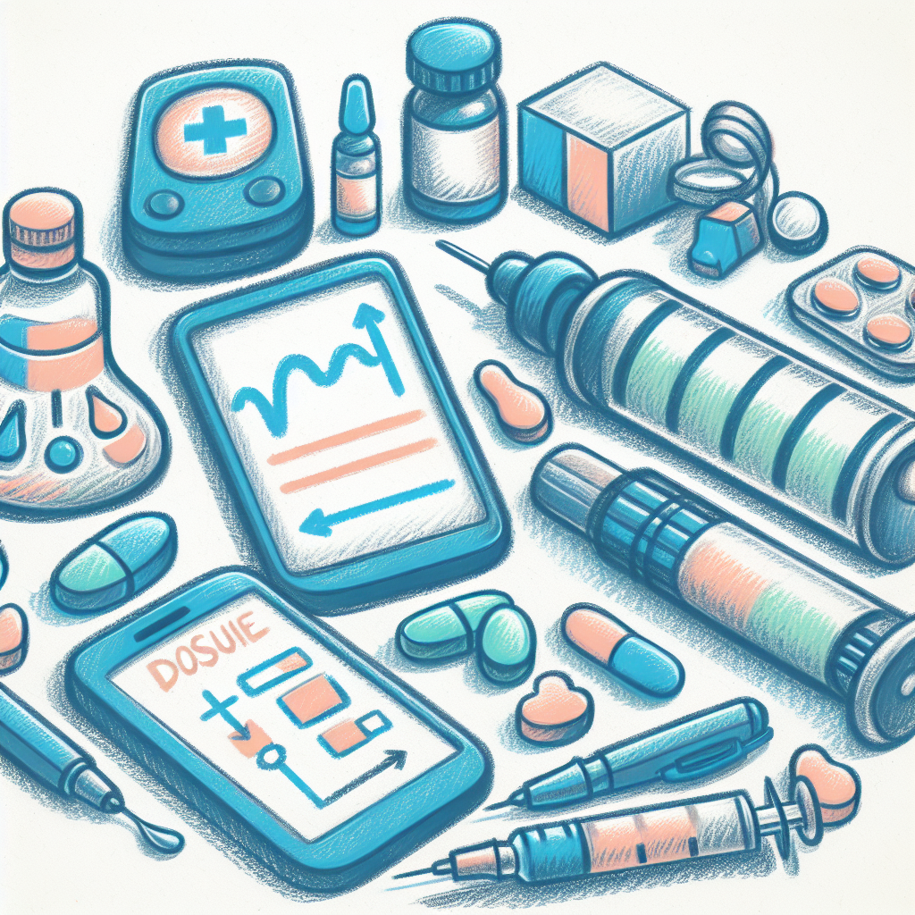 Pastelková ilustrace znázorňující téma: Diabetologie
