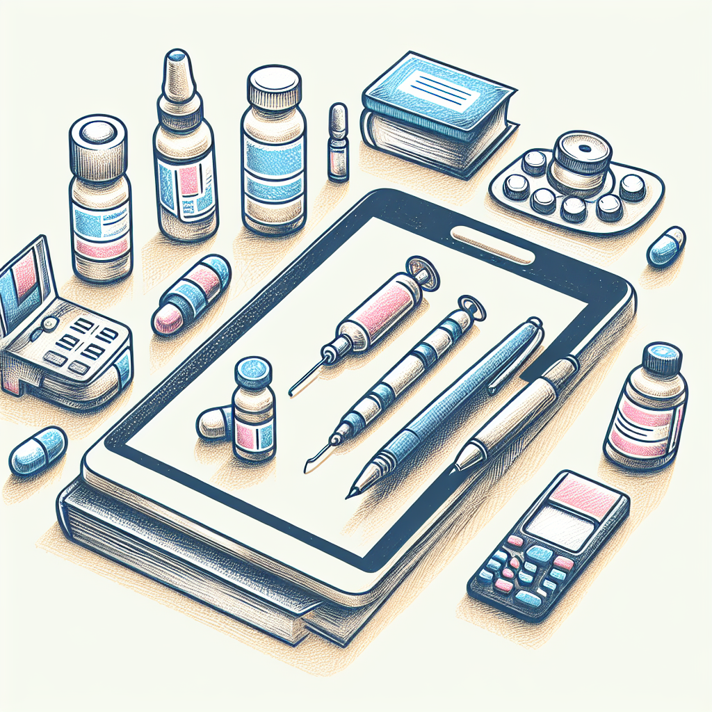 Pastelková ilustrace znázorňující téma: Diabetes