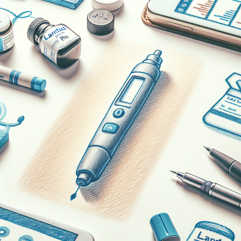 Pastelková ilustrace znázorňující téma: Diabetes