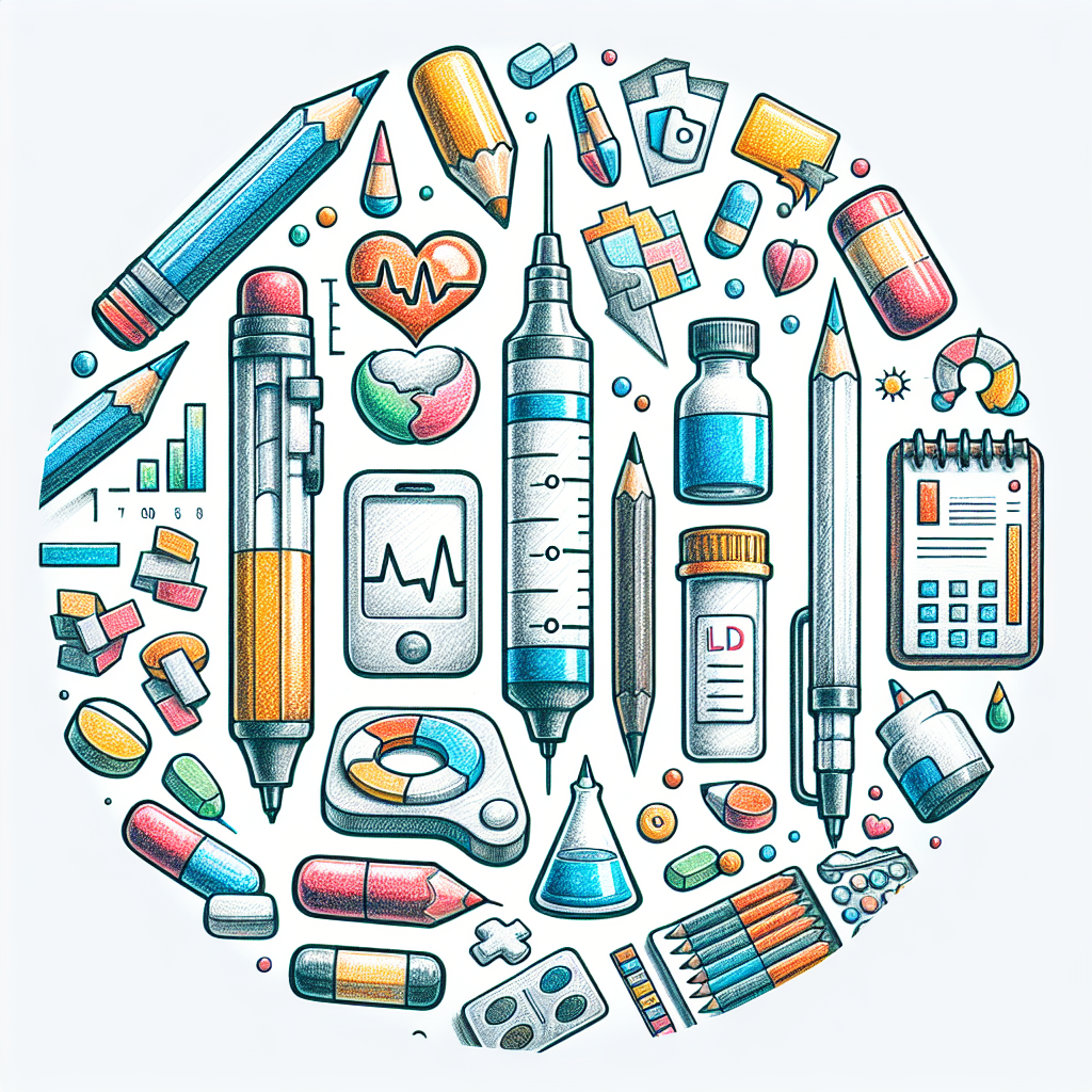 Pastelková ilustrace znázorňující téma: Léčba diabetu