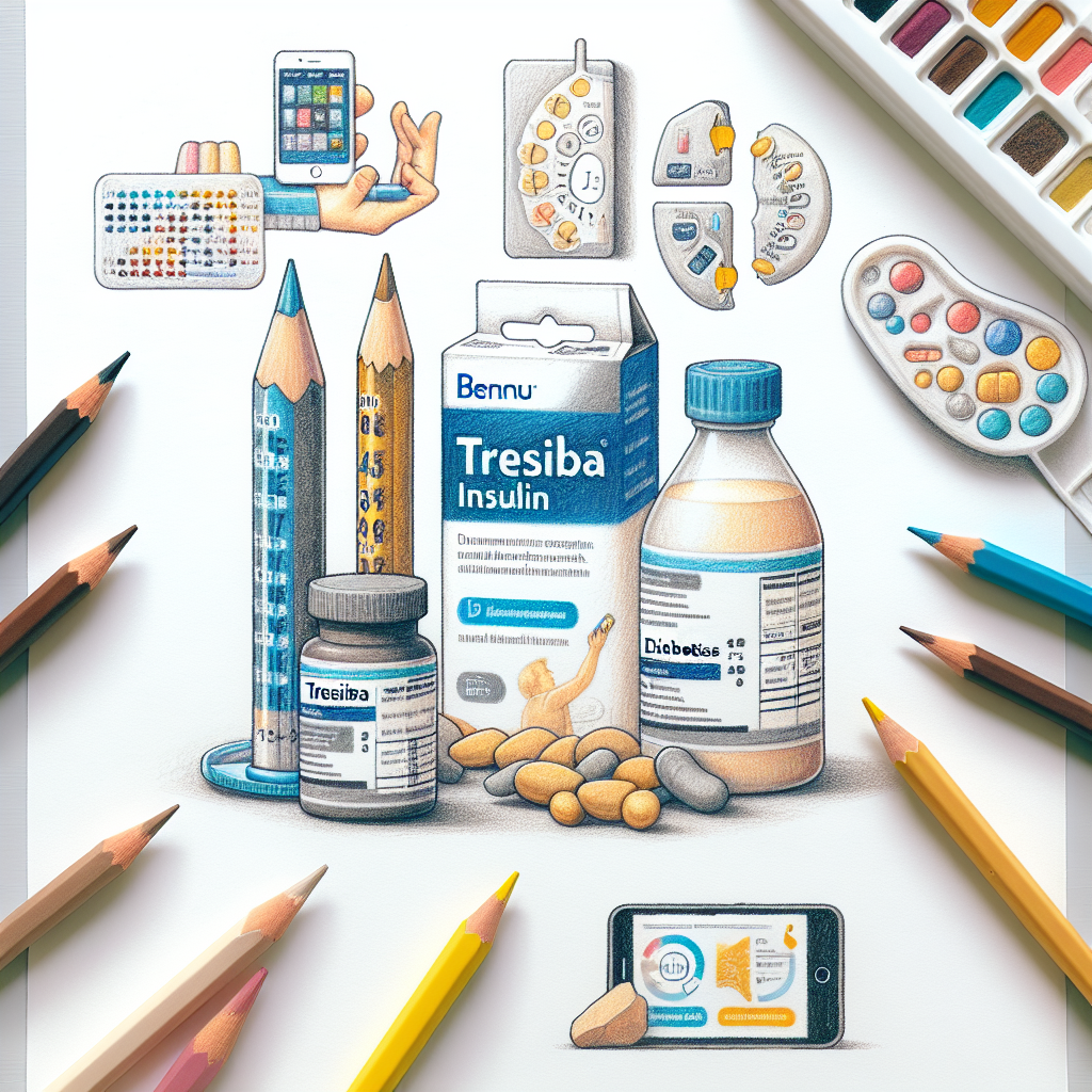 Pastelková ilustrace znázorňující téma: Diabetes