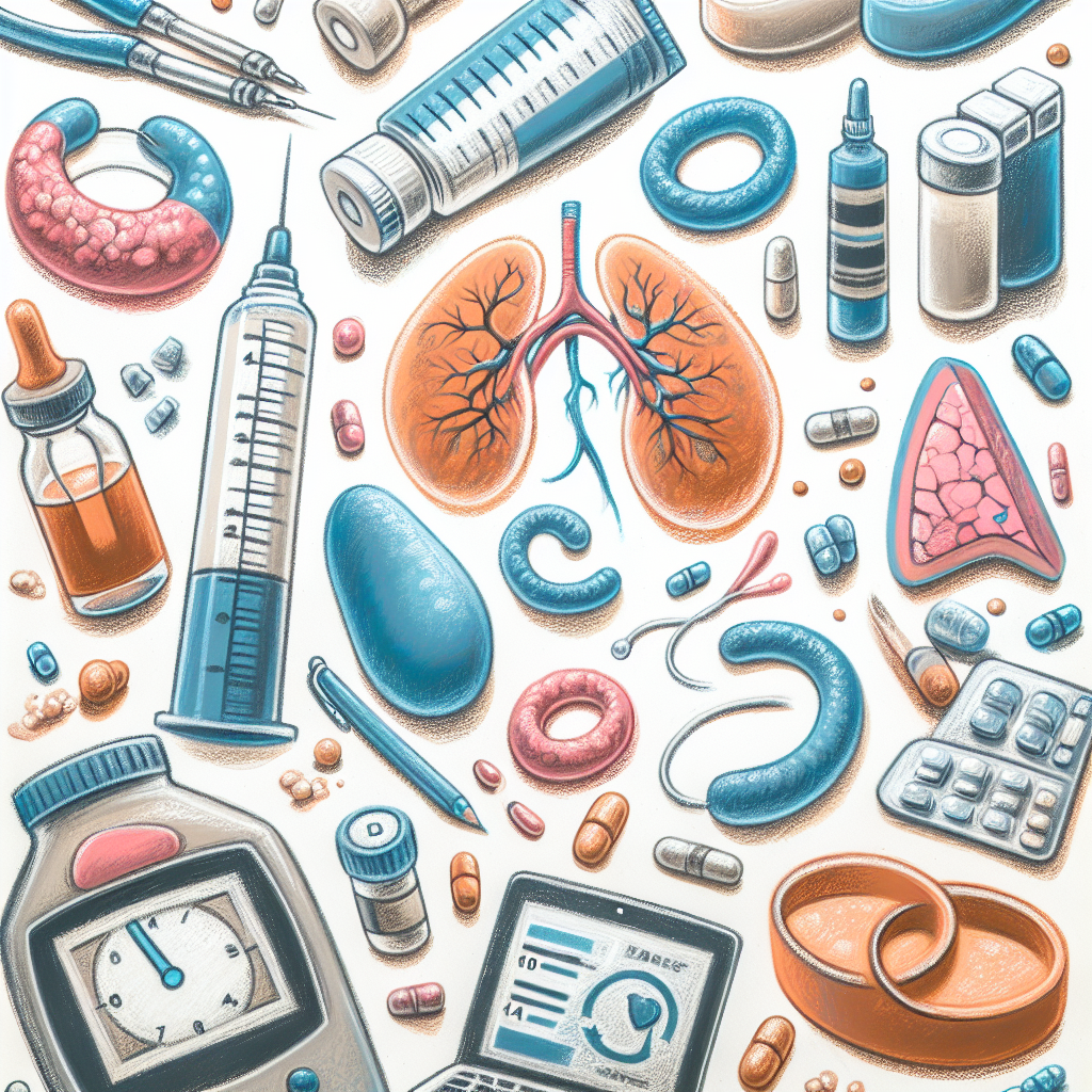 Pastelková ilustrace znázorňující téma: Cukrovka a inzulín