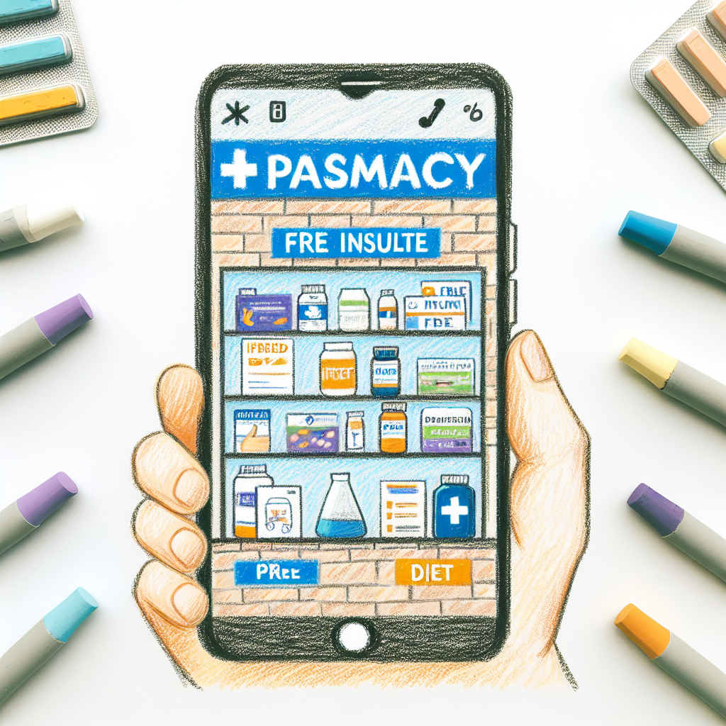 Pastelková ilustrace znázorňující téma: Diabetes