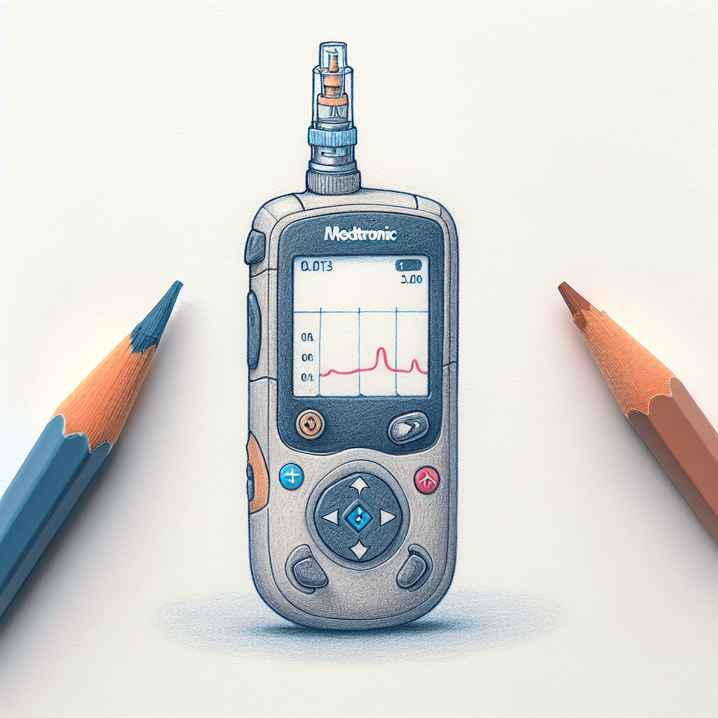 Pastelková ilustrace znázorňující téma: Diabetes