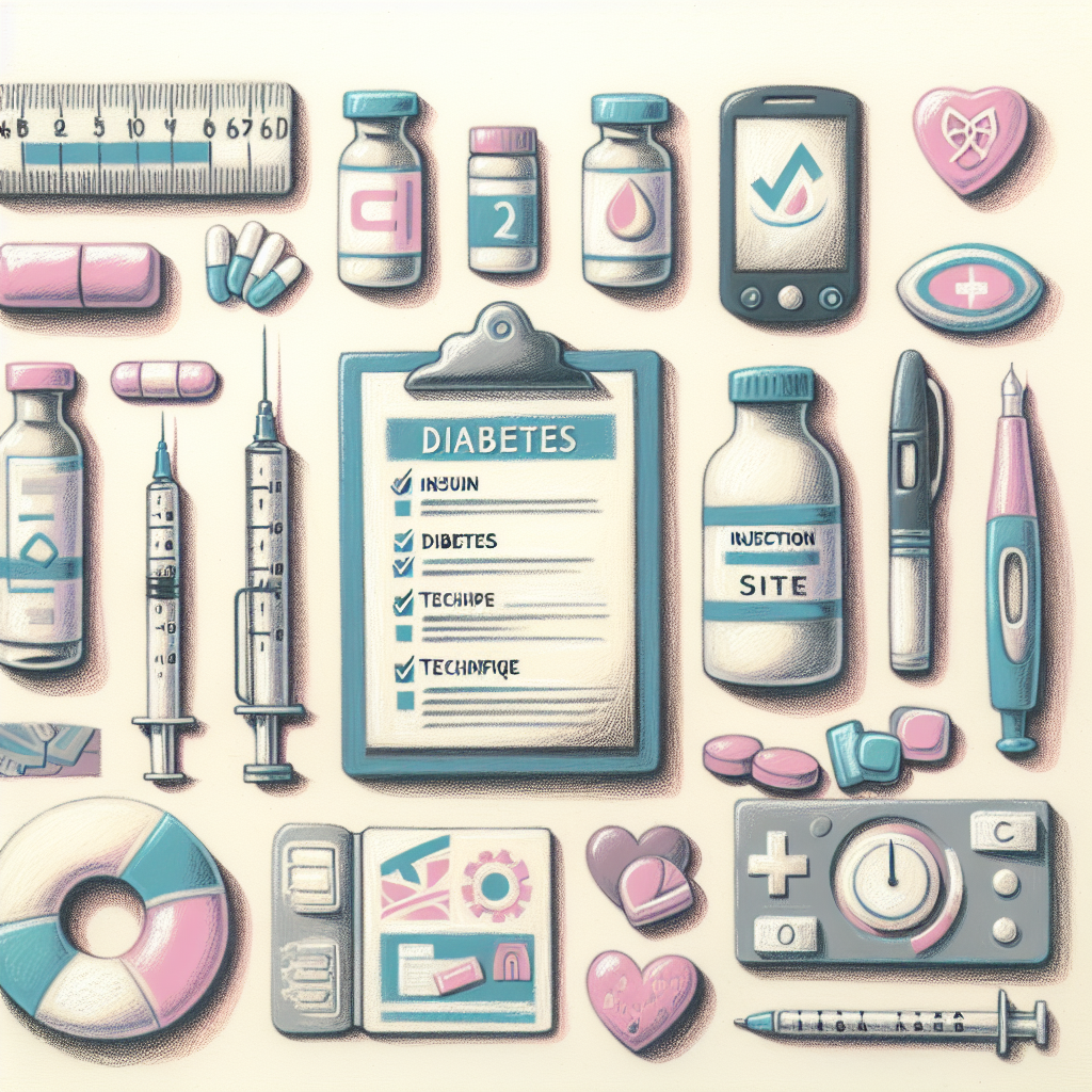 Pastelková ilustrace znázorňující téma: Diabetes