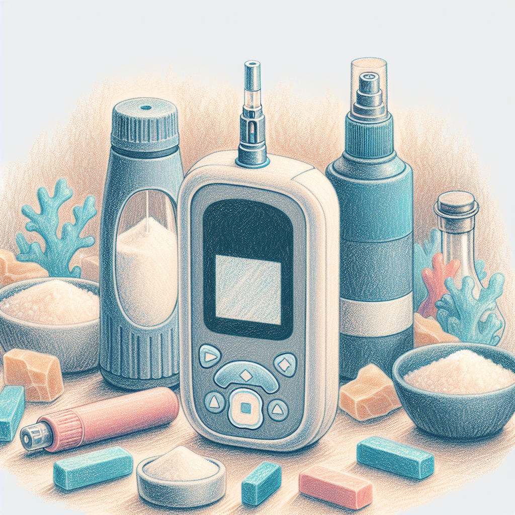 Pastelková ilustrace znázorňující téma: Diabetes a zdraví