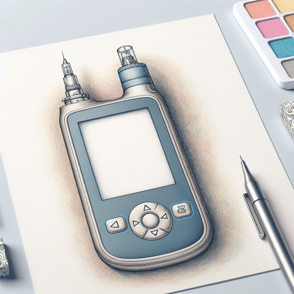 Pastelková ilustrace znázorňující téma: Léčba diabetu