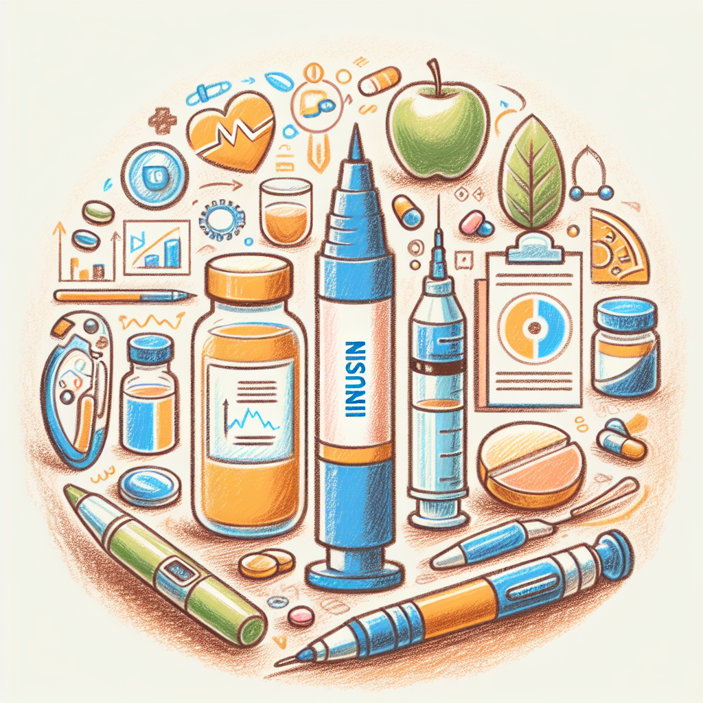 Pastelková ilustrace znázorňující téma: Diabetologie