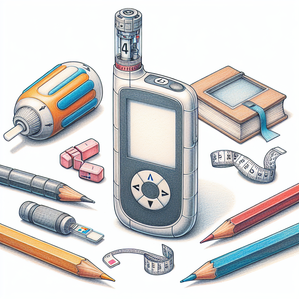 Pastelková ilustrace znázorňující téma: Léčba diabetu