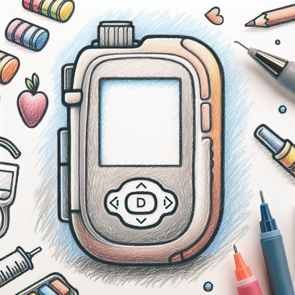 Pastelková ilustrace znázorňující téma: Zdravotnické pomůcky