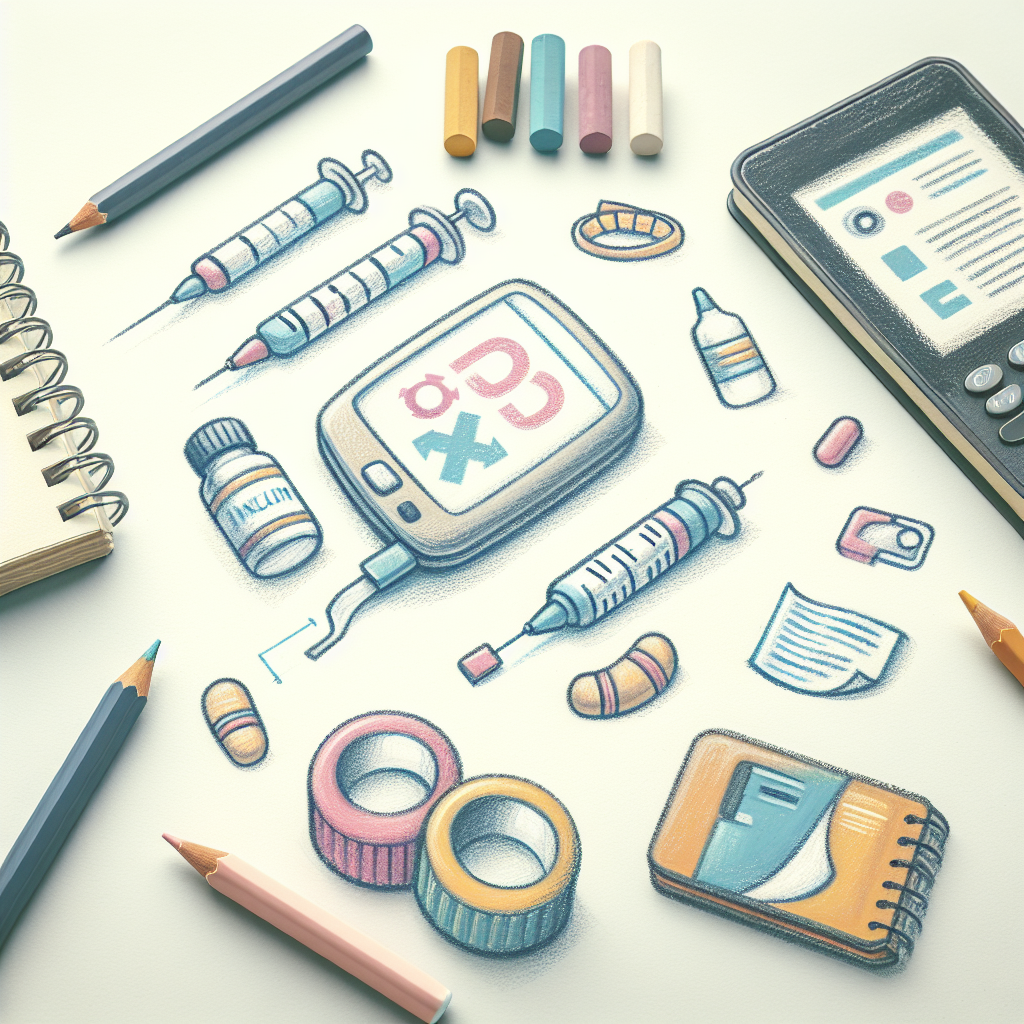 Pastelková ilustrace znázorňující téma: Cukrovka