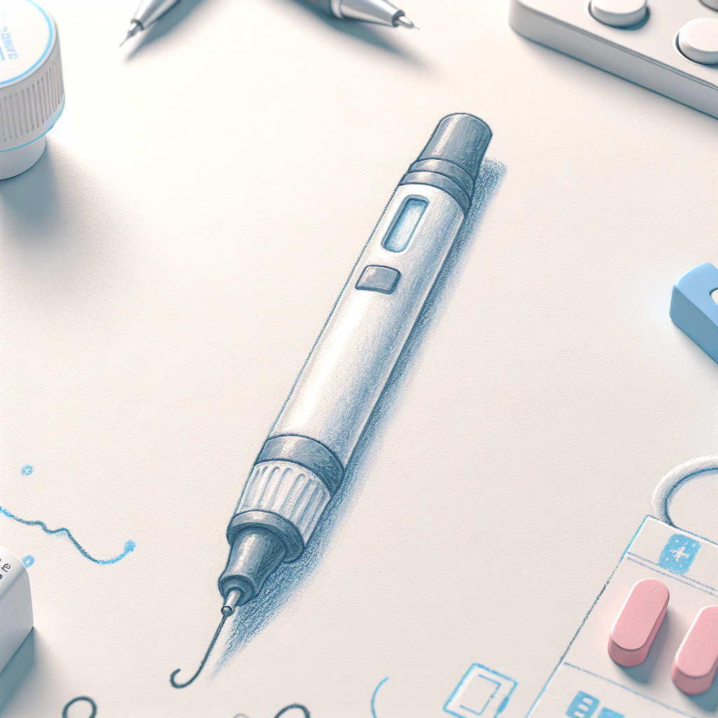 Pastelková ilustrace znázorňující téma: Diabetes