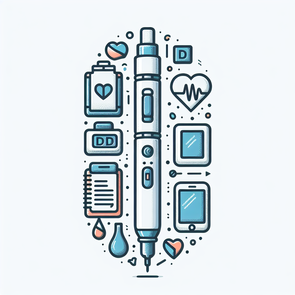 Pastelková ilustrace znázorňující téma: Diabetes