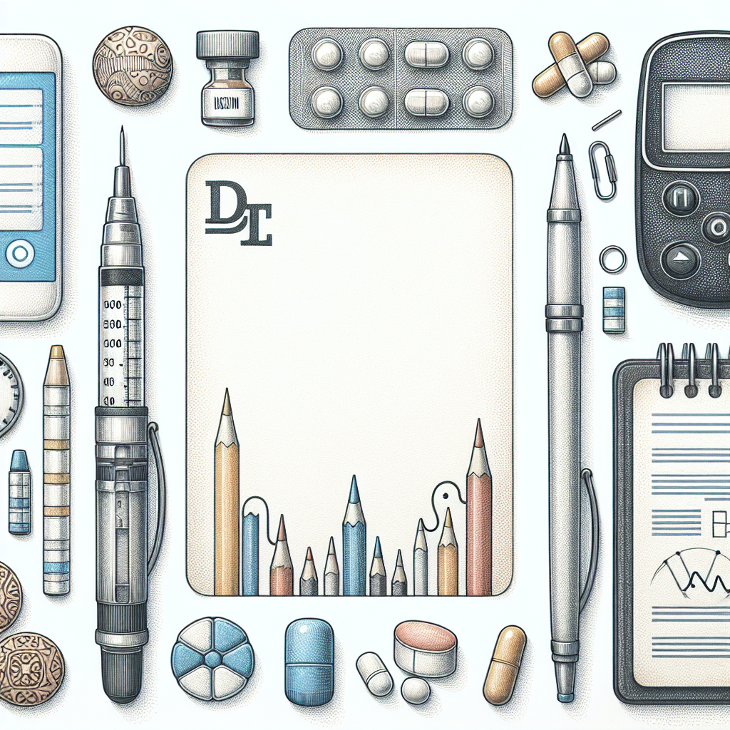 Pastelková ilustrace znázorňující téma: Diabetes