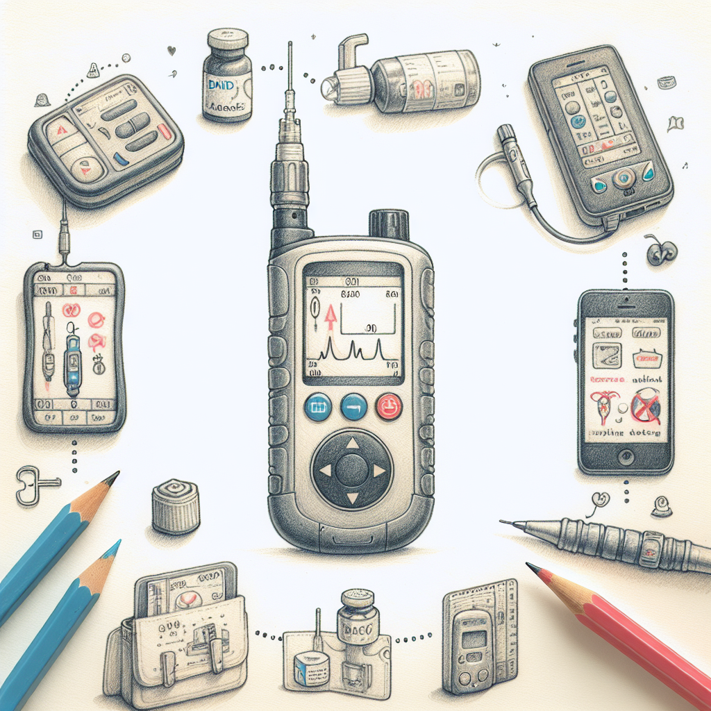 Pastelková ilustrace znázorňující téma: Diabetes