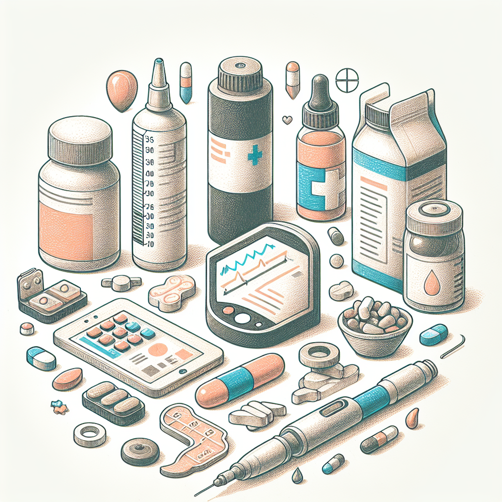 Pastelková ilustrace znázorňující téma: Diabetes
