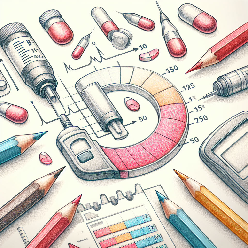 Pastelková ilustrace znázorňující téma: Diabetes