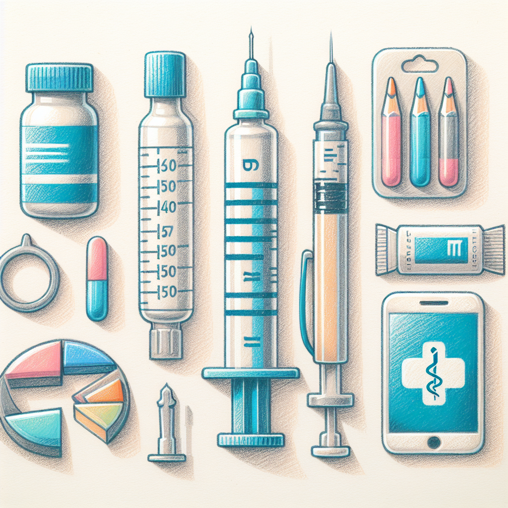 Pastelková ilustrace znázorňující téma: Diabetes