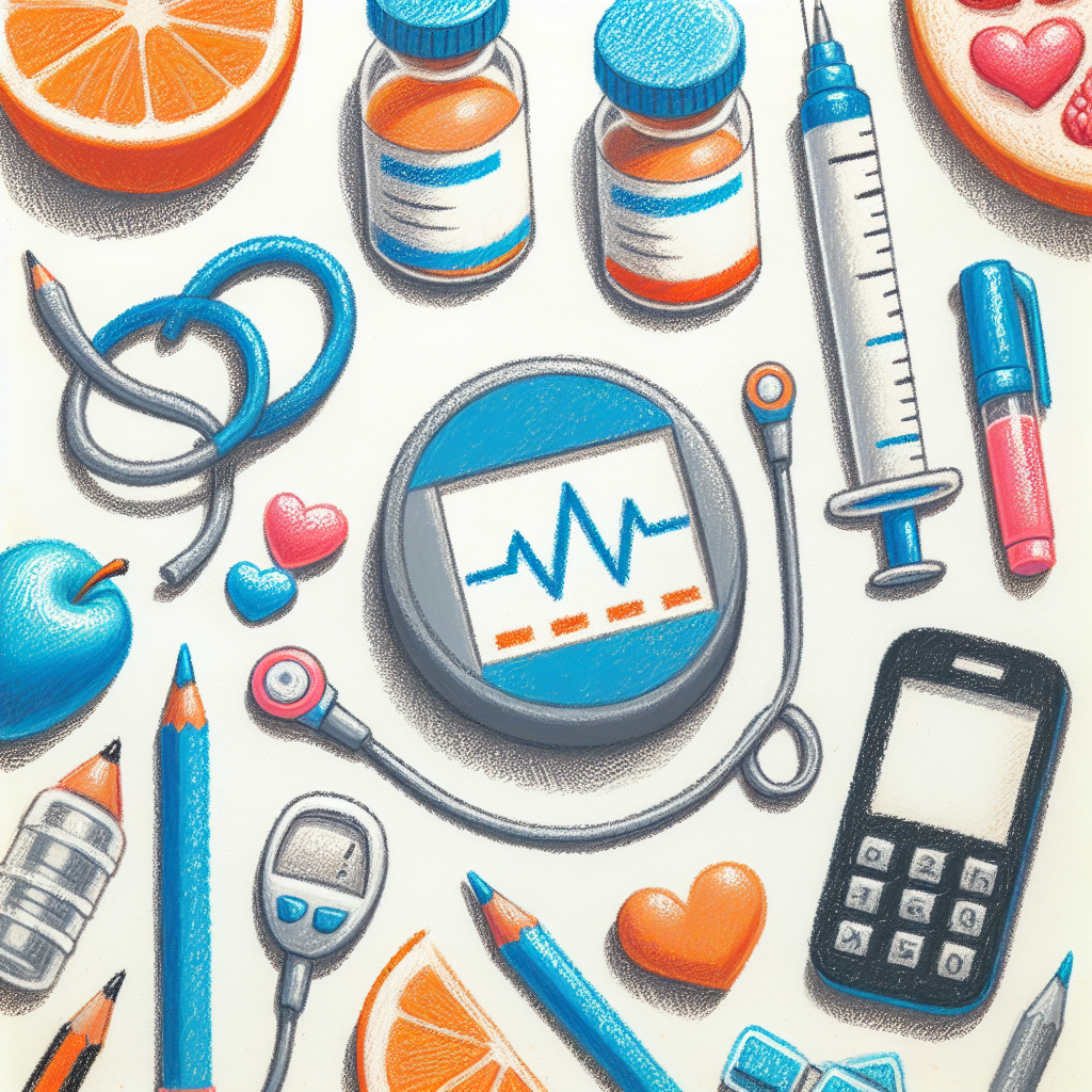 Pastelková ilustrace znázorňující téma: Zdraví