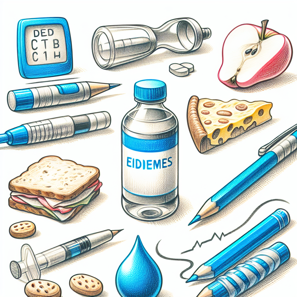 Pastelková ilustrace znázorňující téma: Cukrovka