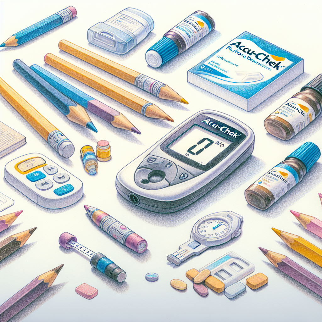 Pastelková ilustrace znázorňující téma: Diabetická péče