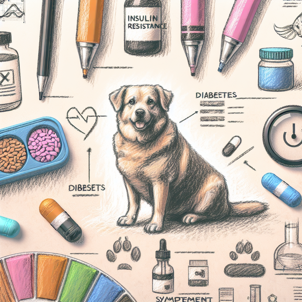 Pastelková ilustrace znázorňující téma: Zdraví psů