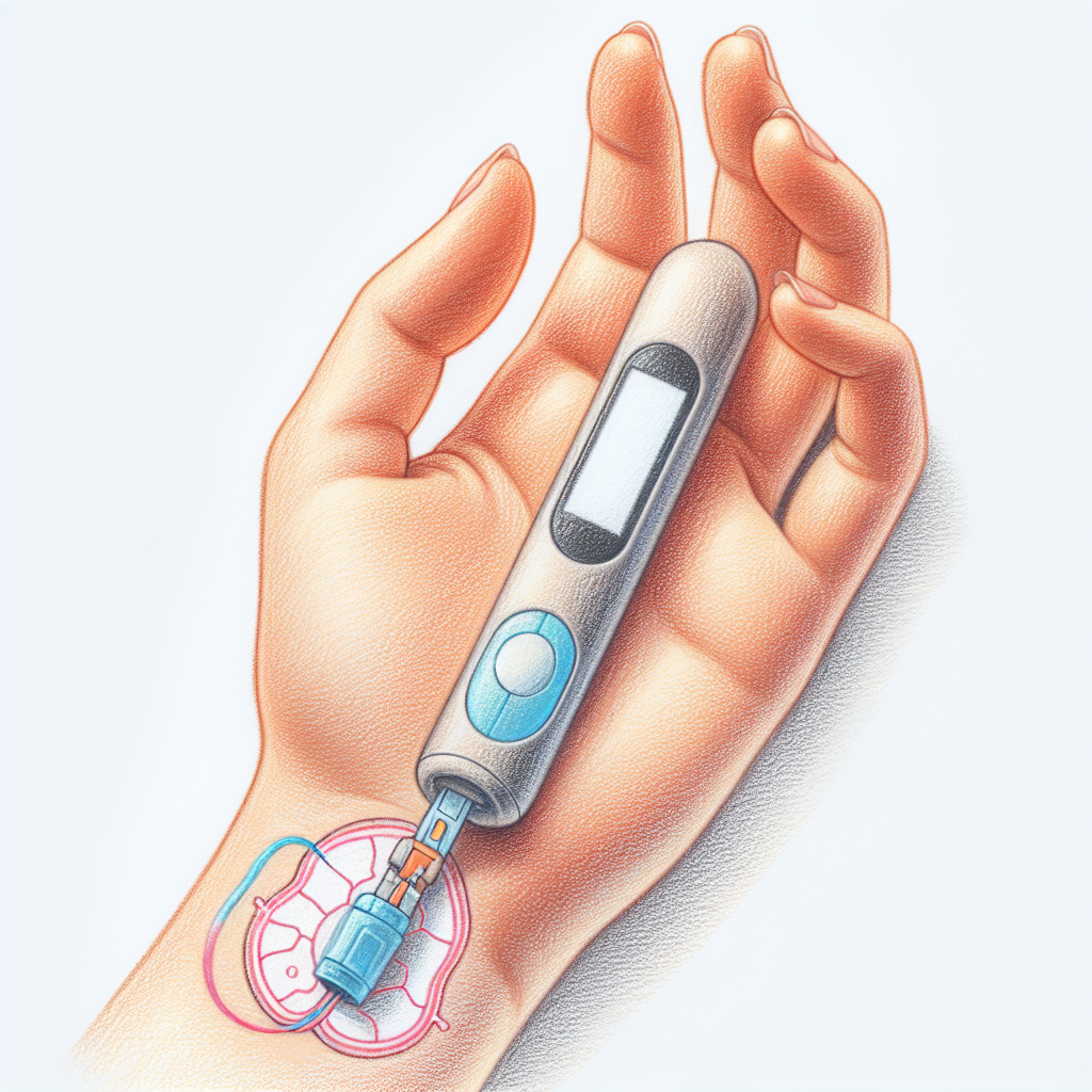 Pastelková ilustrace znázorňující téma: Diabetes a zdraví