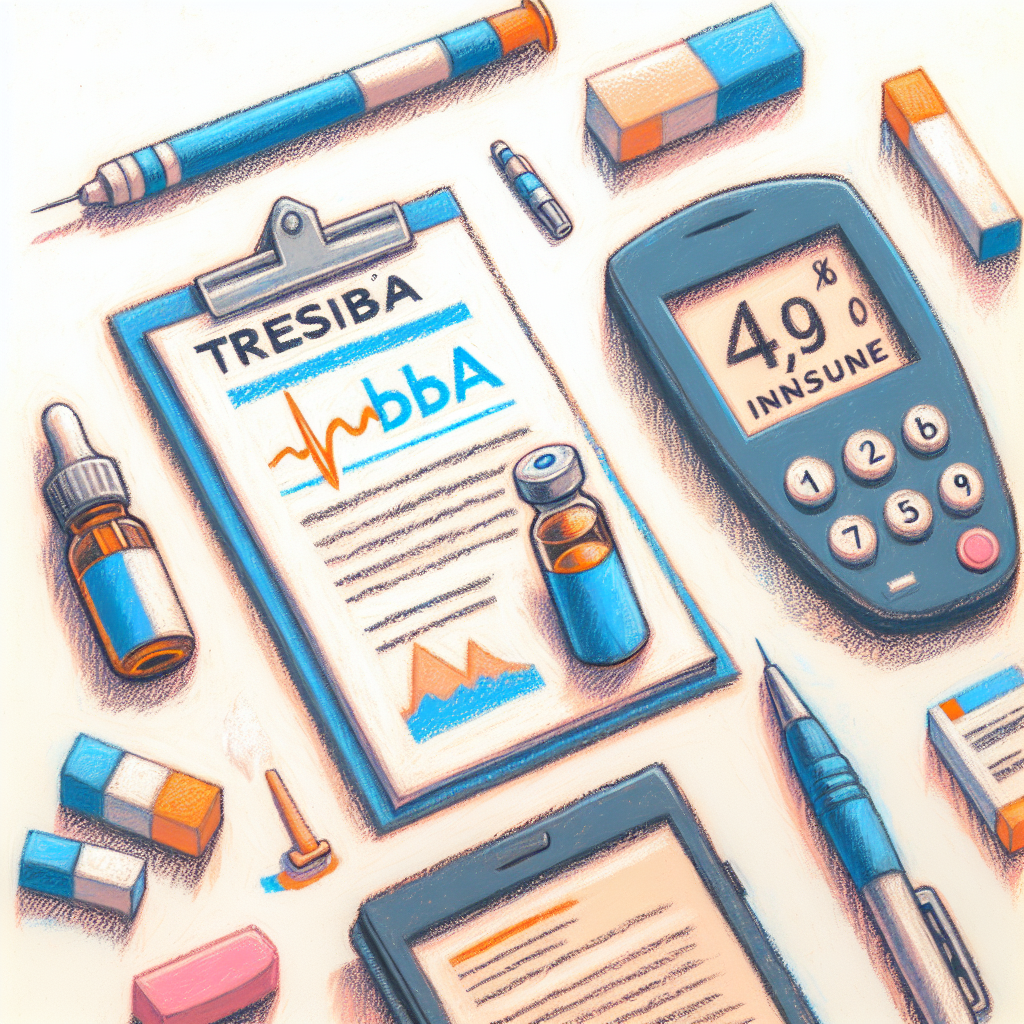 Pastelková ilustrace znázorňující téma: Diabetes