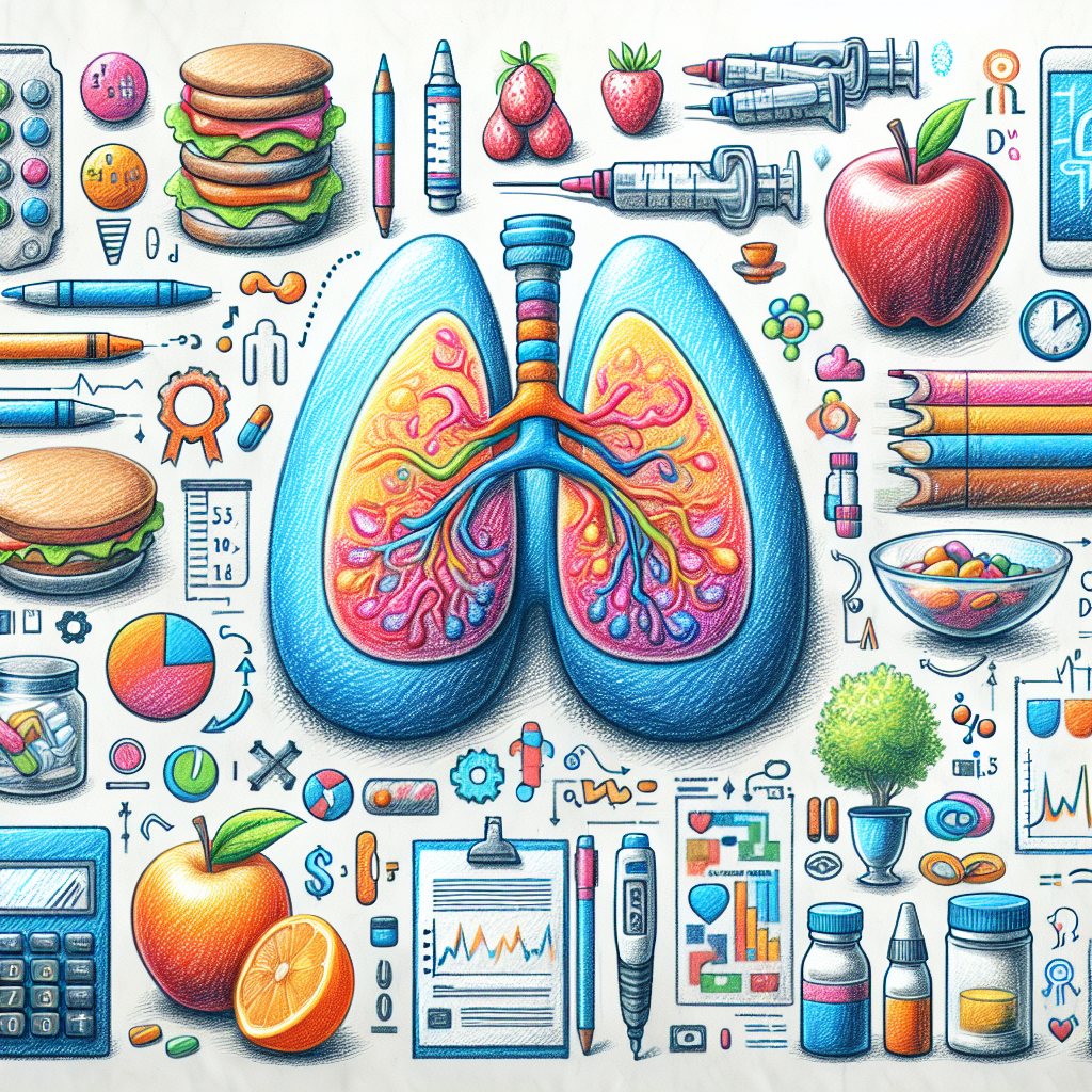Pastelková ilustrace znázorňující téma: Zdraví a výživa