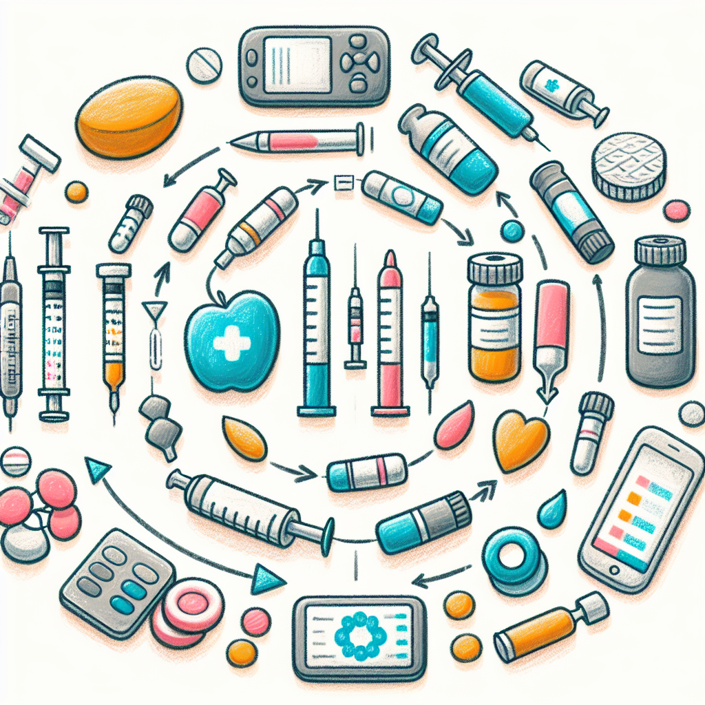 Pastelková ilustrace znázorňující téma: Cukrovka