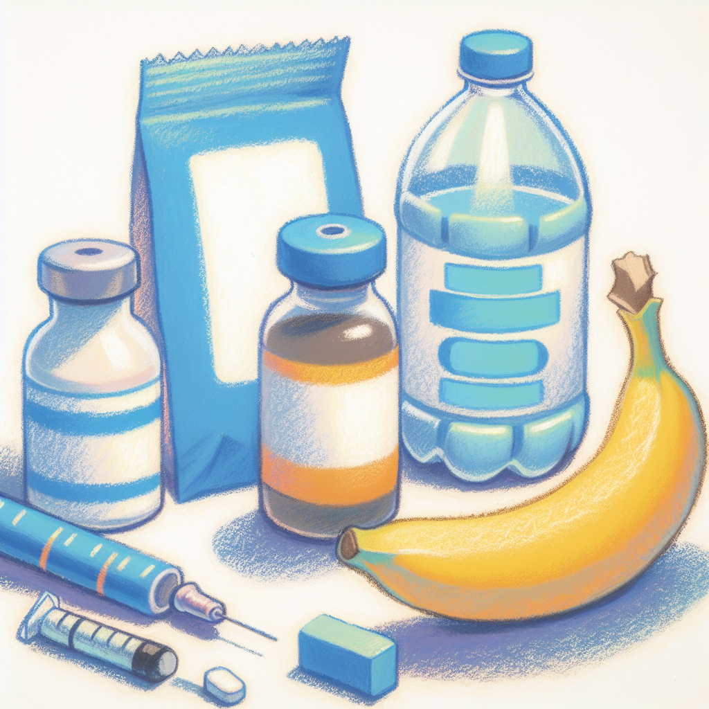 Pastelková ilustrace znázorňující téma: Diabetes